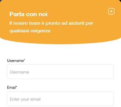 Finestra della chat live di Donbet con il supporto