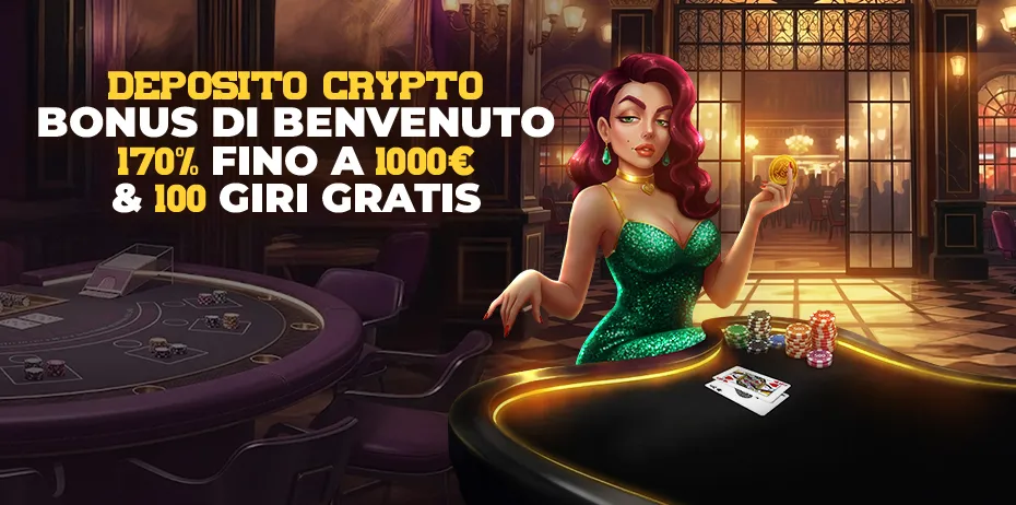 Bonus crypto Donbet 170% fino a 1000 € e 100 giri gratis
